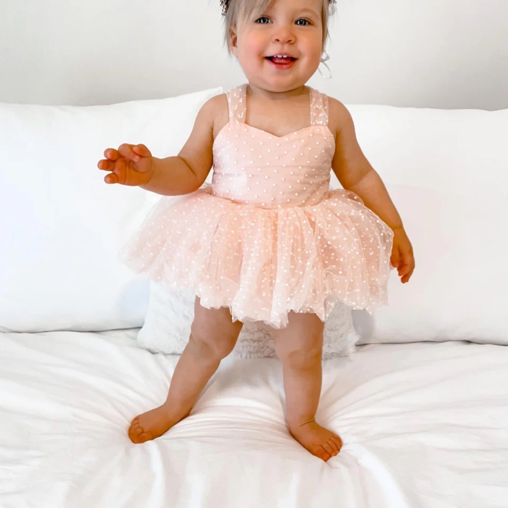 Wildflower Pink Rose Baby Girl dress